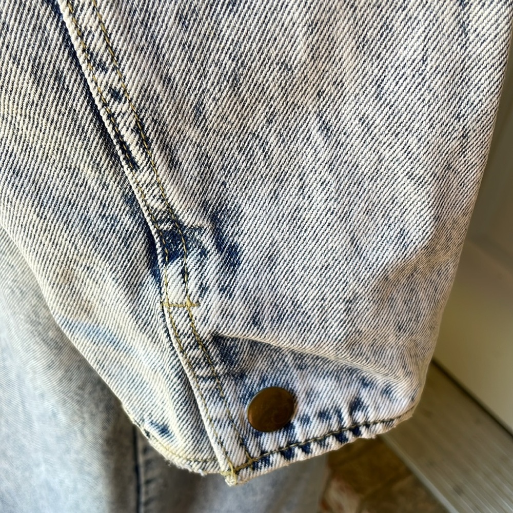 Acid Washed Denim Coat - Picture 8 of 12